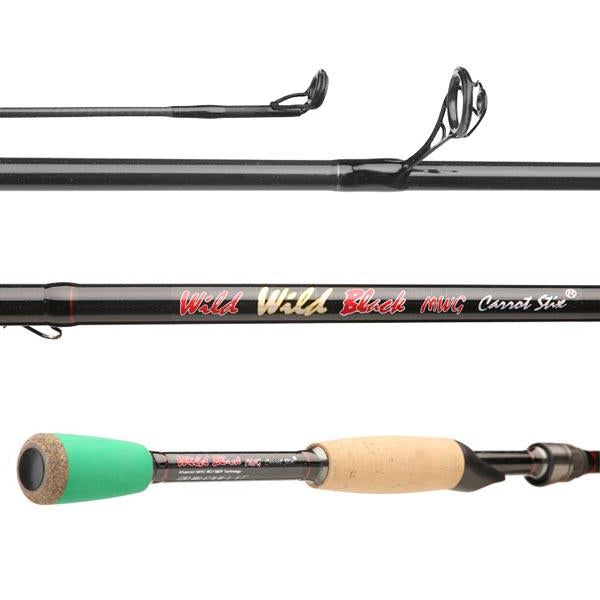 Wild Wild Black MicroWave Guide Medium Heavy
 Fast
 spinning 2-piece fishing rod