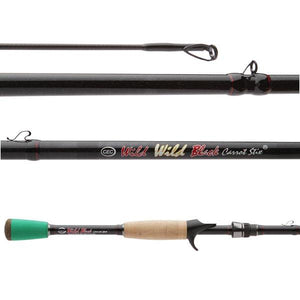 Wild Wild Black Medium Moderate Fast casting 1-piece fishing rod – Carrot Stix